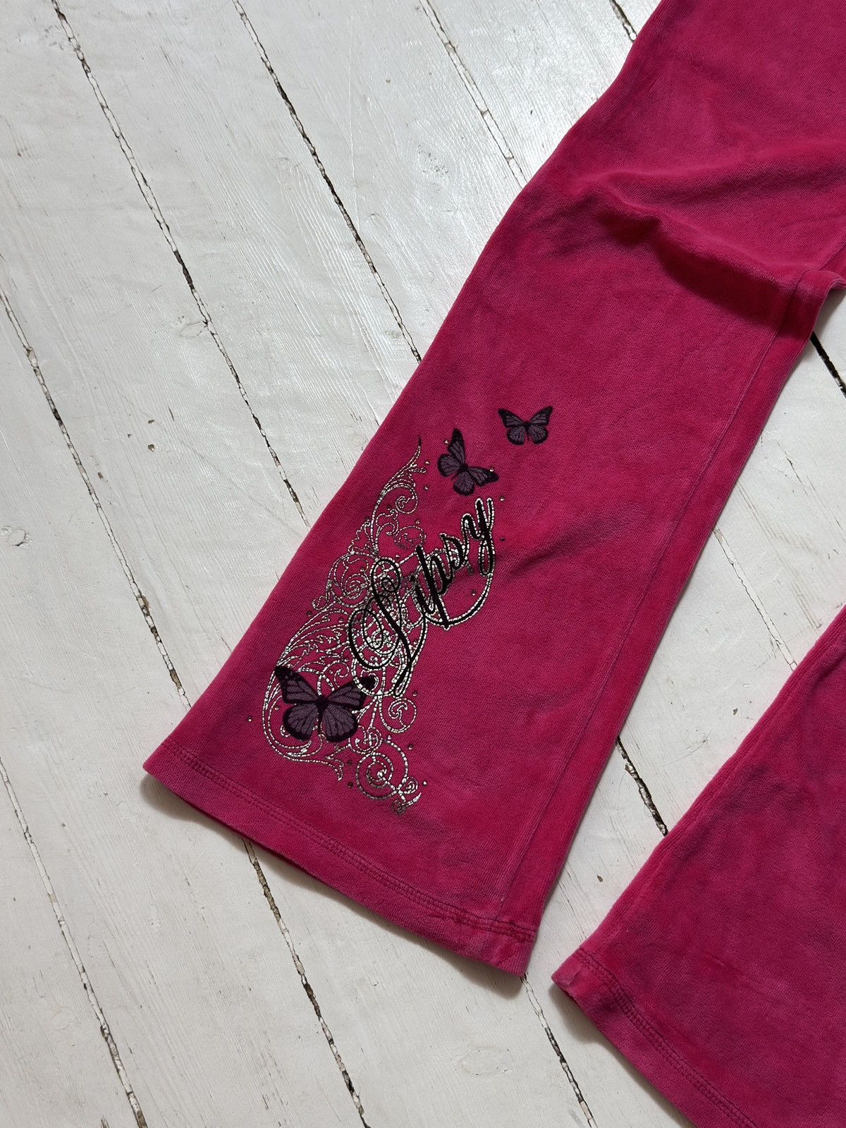 Other VINTAGE LIPSY VELOUR 2000s PINK PANTS Size 28" / US 6 / IT 42 - 5 Thumbnail