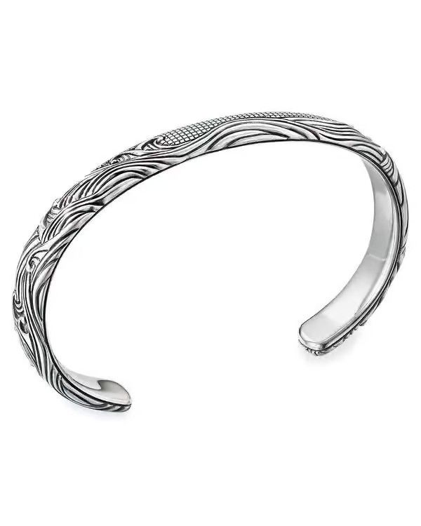 David Yurman o1w1db10325 Size:OS/Waves Cuff Bracelet in Silver Size ONE SIZE - 1 Thumbnail