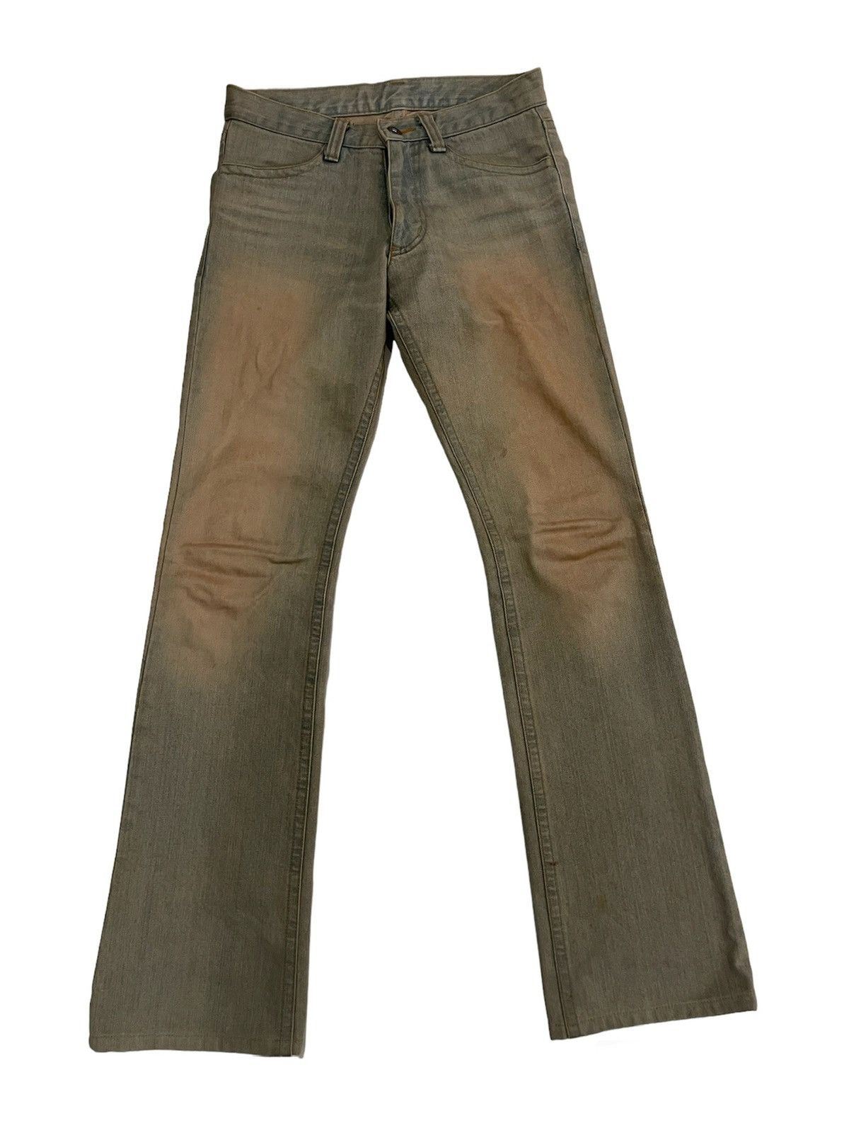 Vintage VINTAGE FLARE RUSTY MUD DIRTY JEANS Size US 30 / EU 46 - 1 Thumbnail