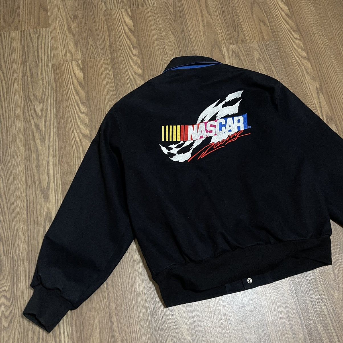 JH Design Vintage Y2K JH DESIGN NASCAR BLACK bomber RACING jacket Size US L / EU 52-54 / 3 - 1 Thumbnail
