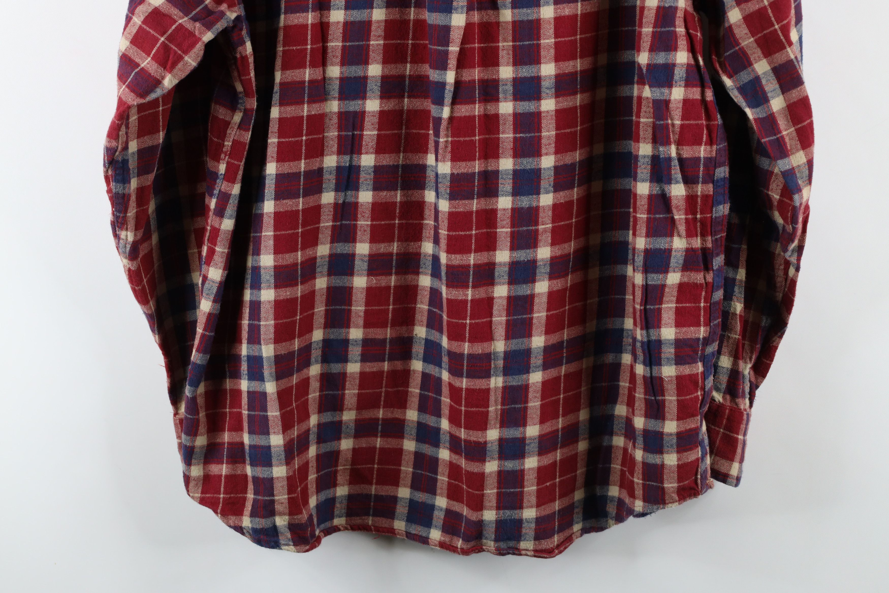 American Eagle Outfitters × Vintage Vintage 90s American Eagle Outfitters Down Shirt Plaid Size US L / EU 52-54 / 3 - 10 Thumbnail