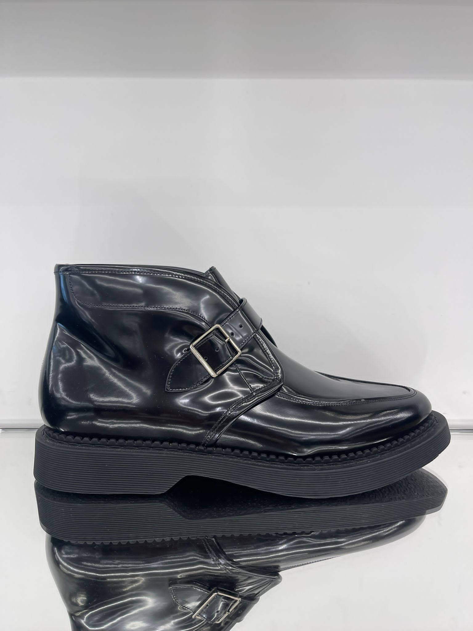 Saint Laurent Paris TEDDY monk strap boots in glazed Size US 7 / EU 40 - 1 Thumbnail