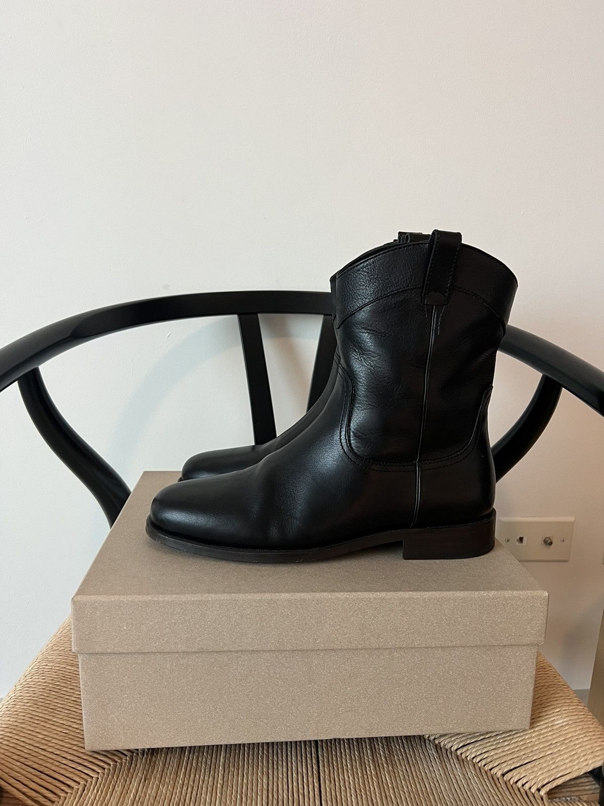 Lemaire LEMAIRE Western Boot Black Size 42 brand new worn once