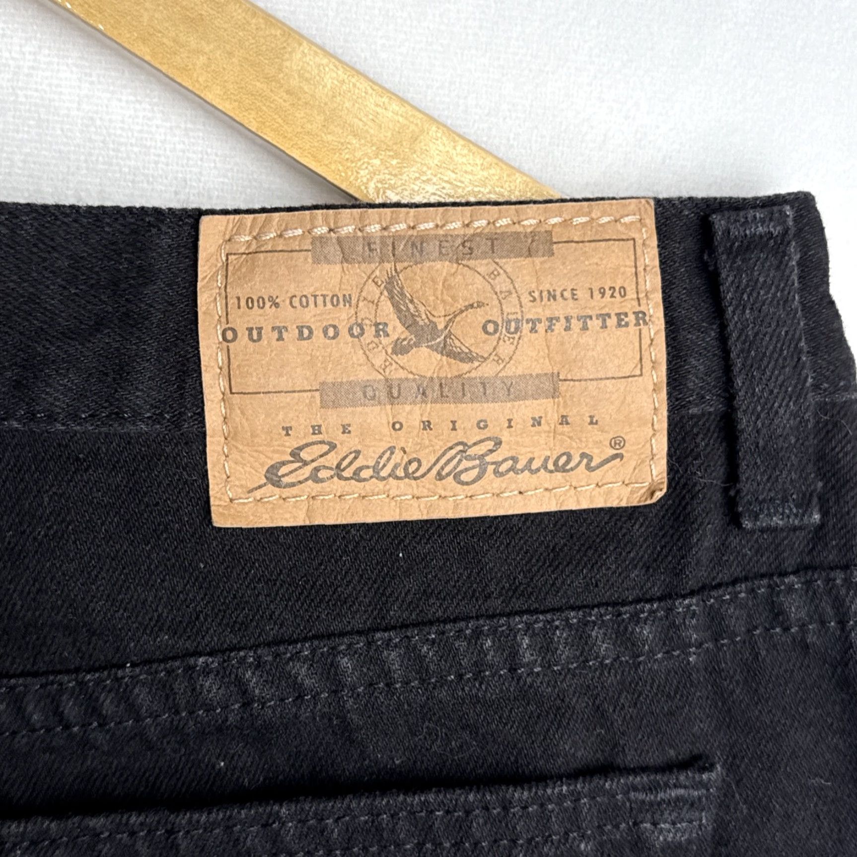 Eddie Bauer VINTAGE Eddie Bauer Jeans Women Black Low Rise 18 Plus Denim Straight 18 Women Size 40" / US 18 - 4 Thumbnail