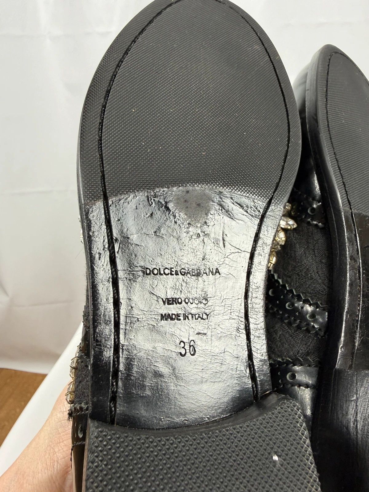 Dolce & Gabbana Dolce & Gabbana Embellished Brogues size 36 Size US 6 / IT 36 - 8 Thumbnail