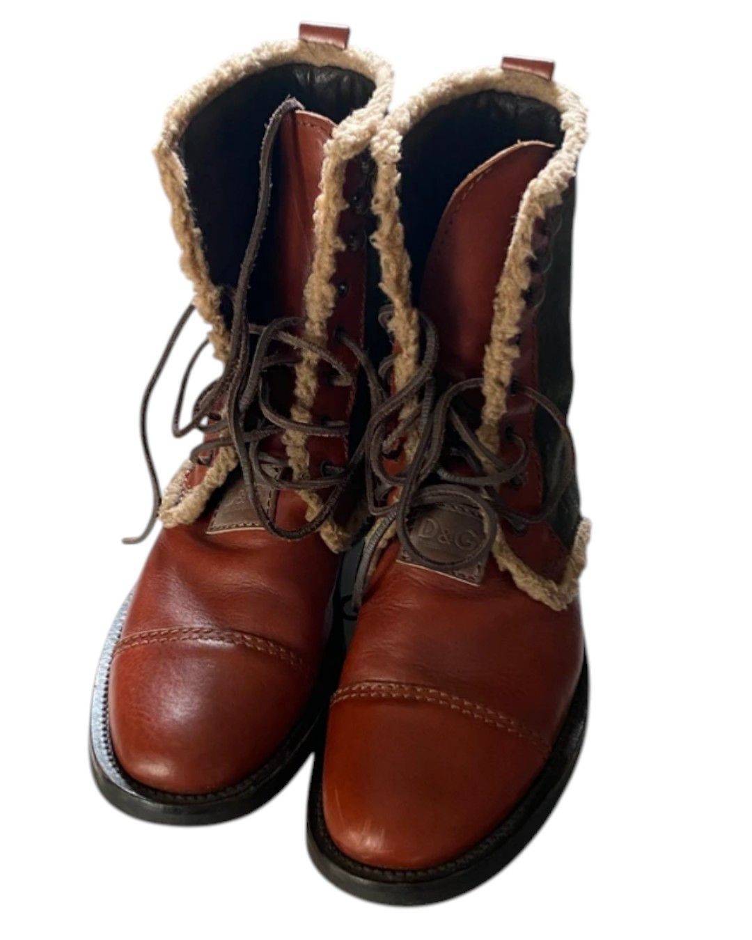 Dolce & Gabbana MOUNTAIN ASSAULT LEATHER BOOTS Size US 10 / EU 43 - 3 Thumbnail
