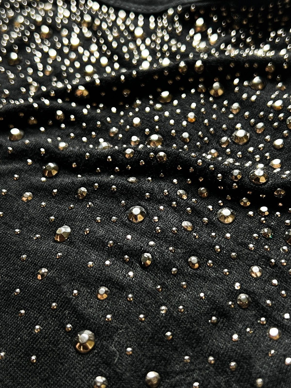 Japanese Brand b.r.u.s.h. Metallic Rhinestone Studded Tank Top Y2K Grunge Size M / US 6-8 / IT 42-44 - 4 Thumbnail