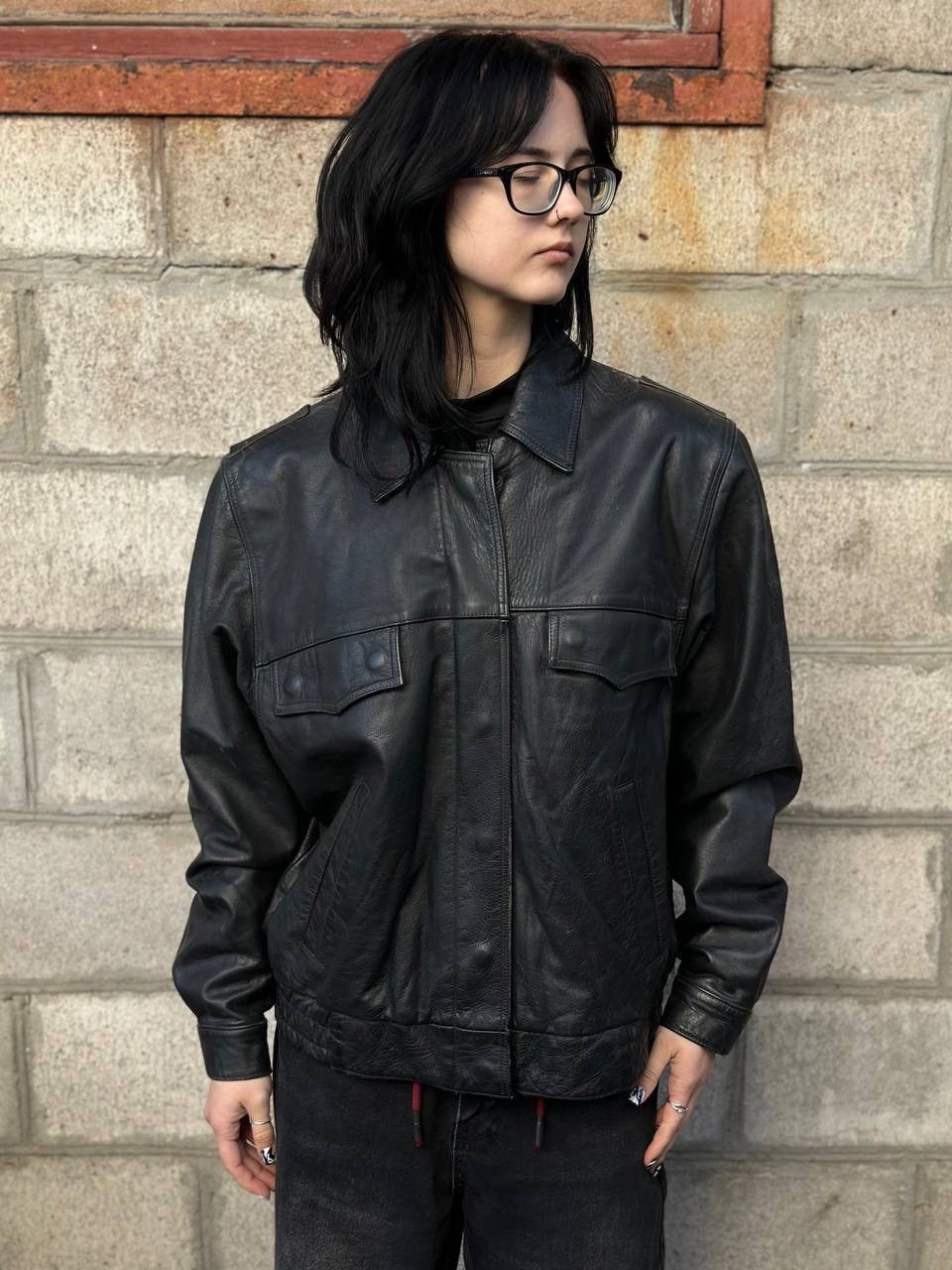 Genuine Leather VTG Moto Racing Jacket Leather Size M - L Y2K Riri Germany Size US M / EU 48-50 / 2 - 1 Thumbnail