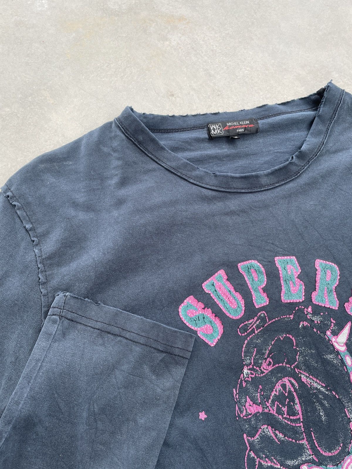Michel Klein MICHEK KLEIN DISTRESSED BULLDOG TEE Size US M / EU 48-50 / 2 - 4 Thumbnail