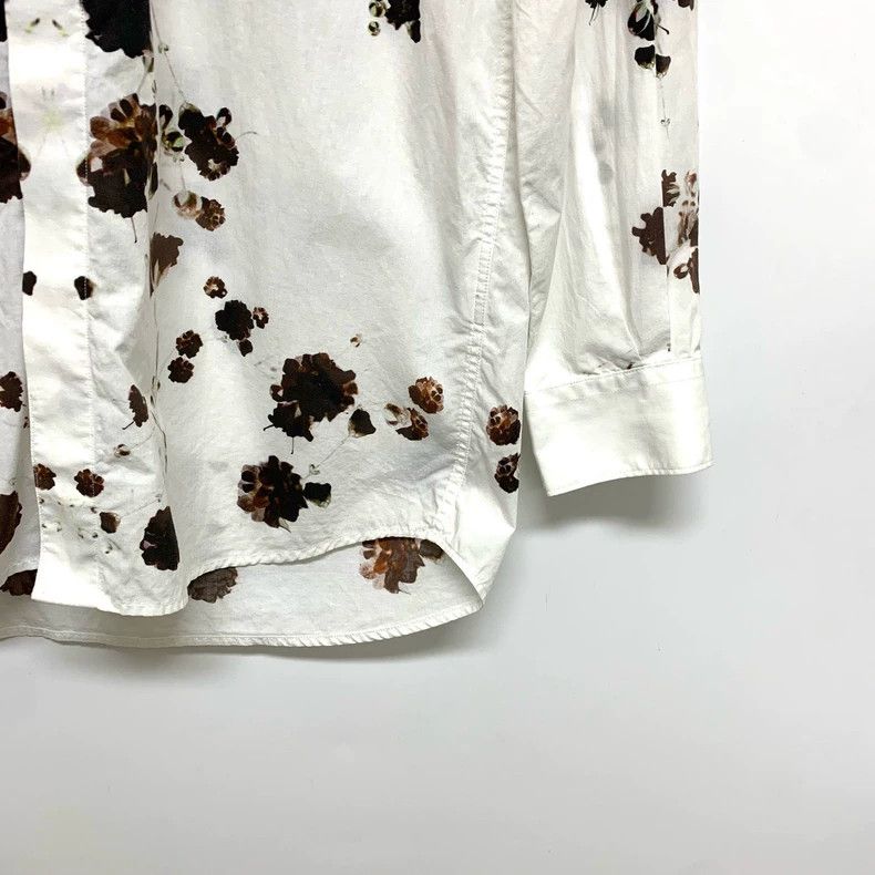 Givenchy Givenchy Size 39White Floral Shirt 2506-Nextarrow Size US XL / EU 56 / 4 - 5 Thumbnail