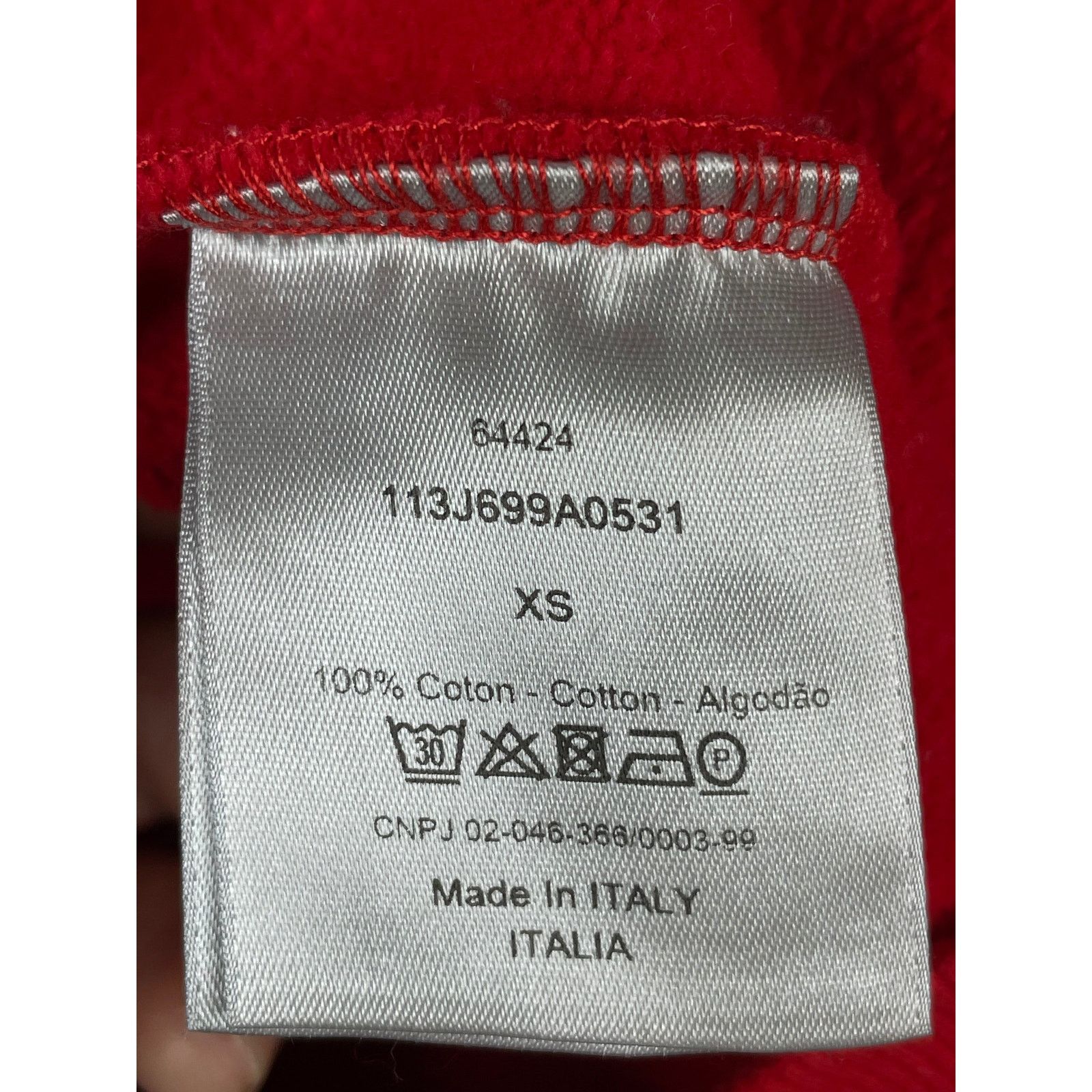 Dior Dior CD Logo Red Crewneck Size XS / US 0-2 / IT 36-38 - 5 Thumbnail