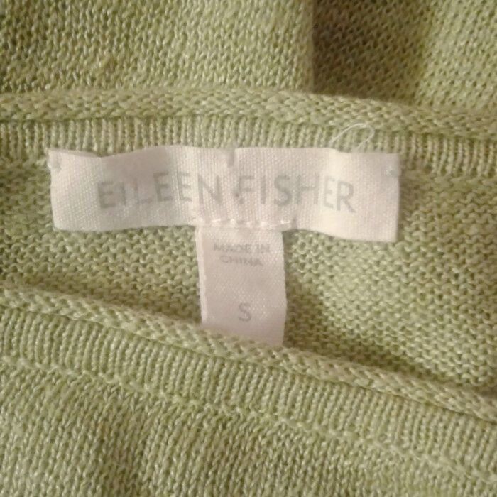 Eileen Fisher Eileen Fisher Size S Womens Sweater Knit Top Light Green Lon Size S / US 4 / IT 40 - 6 Thumbnail