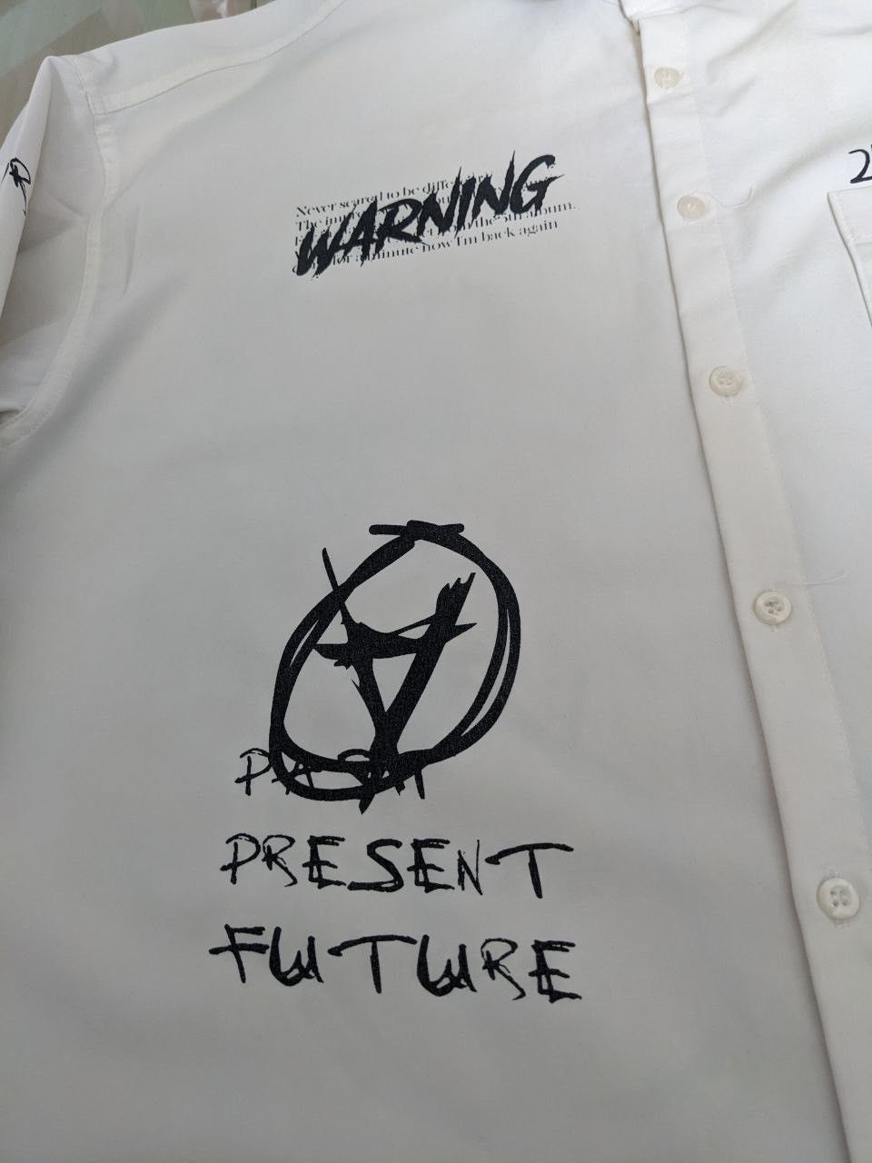 Japanese Brand SEDITIONARIES ANARCHY LONGSLEEVE BUTTON UP SHIRT 2ND ARCHIVE Size US XL / EU 56 / 4 - 15 Thumbnail