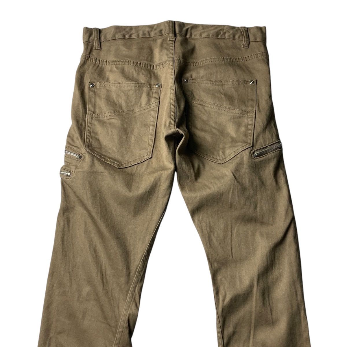 If Six Was Nine × Japanese Brand × Le Grande Bleu (L.G.B.) 🇯🇵 BIKE STAR SPIRAL CUT FLARE CARGO PANTS Size US 30 / EU 46 - 7 Thumbnail