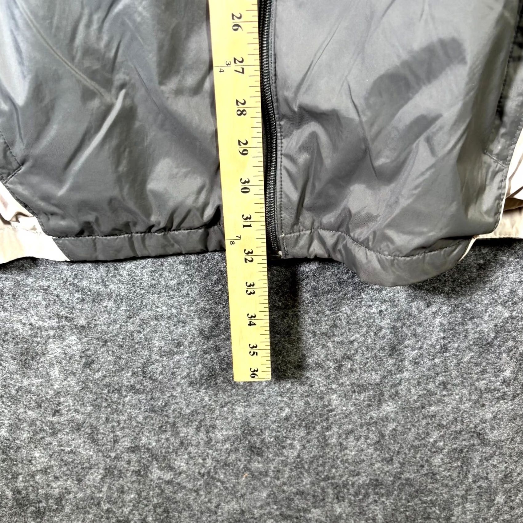 Rains Columbia Rain Jacket Mens Small Gray Beige Colorblock Full Zip Hiking Jacket Size US S / EU 44-46 / 1 - 5 Thumbnail