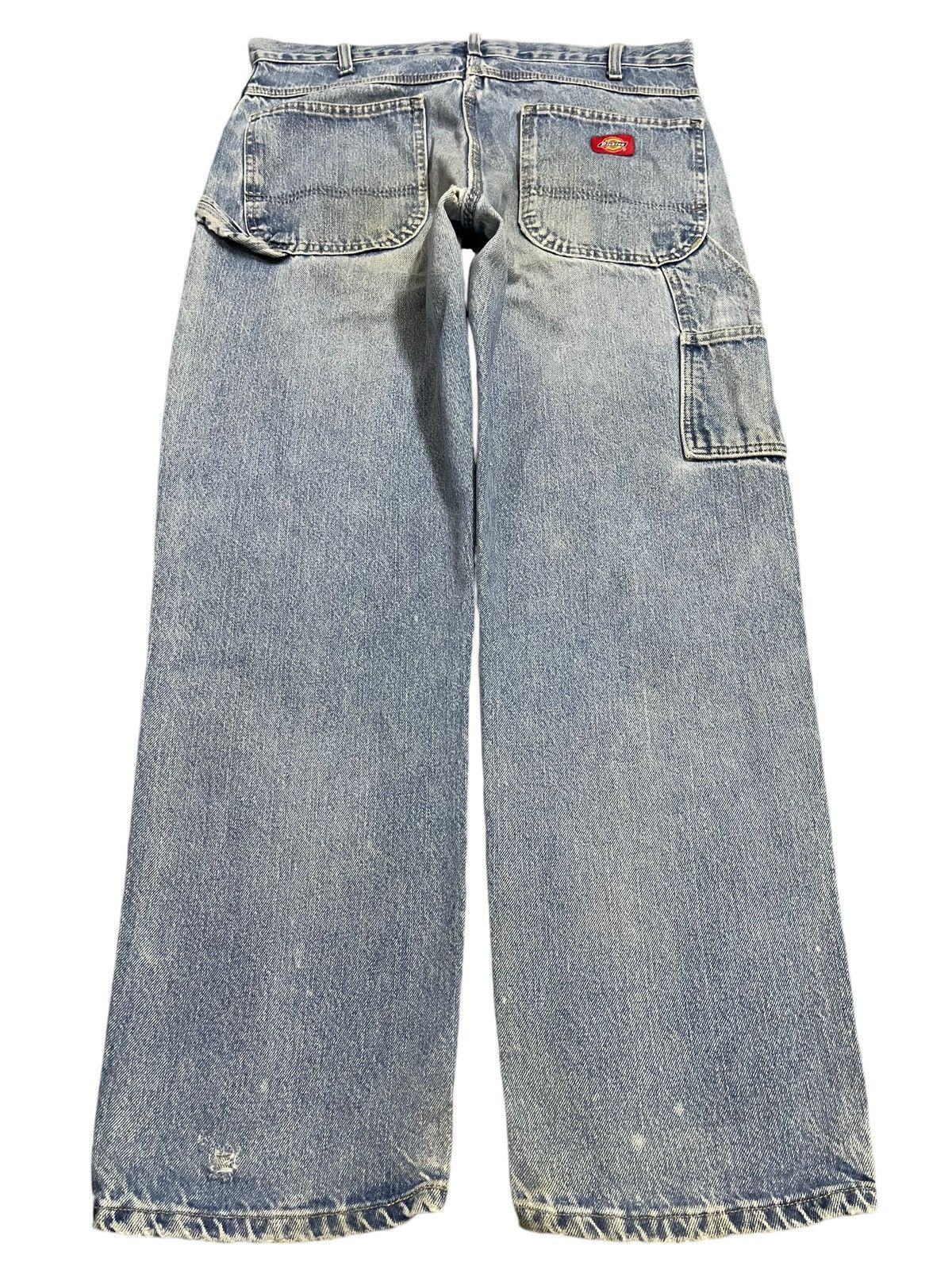 Dickies Vintage Dickies Blue Faded Wash Carpenter Loose Jeans Size US 34 / EU 50 - 2 Thumbnail