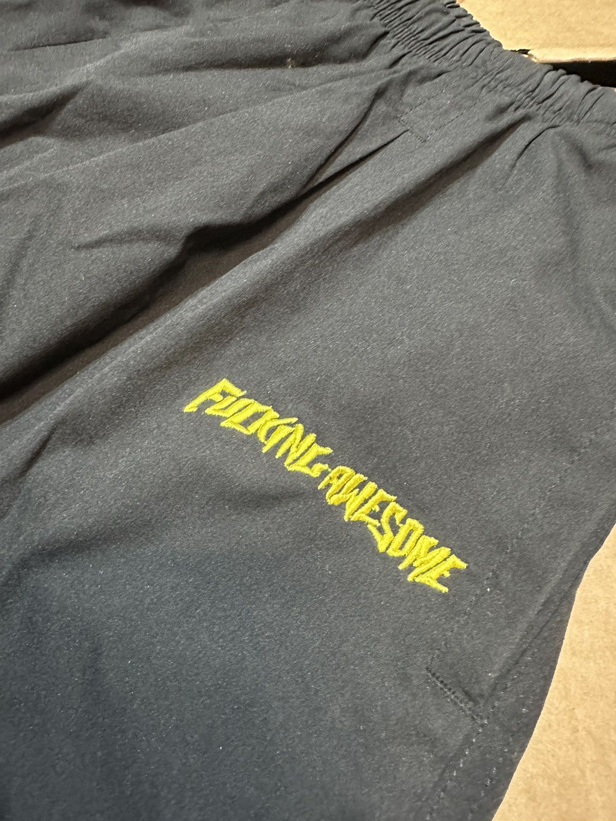 Fucking Awesome Fucking Awesome Embroidered Logo Track Pants Size US 31 - 1 Thumbnail