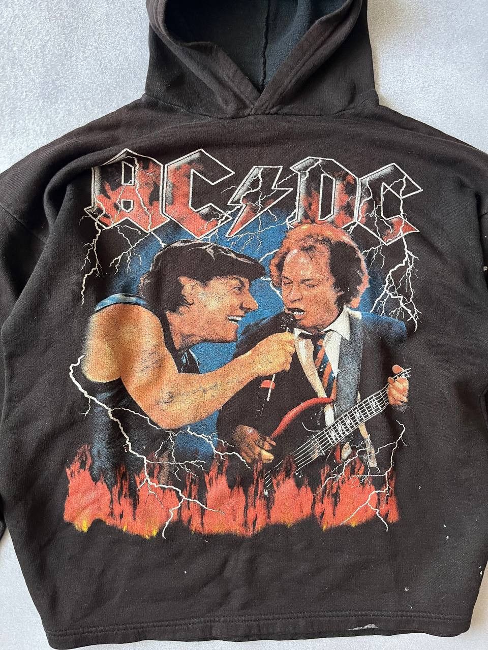 AC/DC 90`s Vintage AC\DC Hoodie Rock Band Size US M / EU 48-50 / 2 - 2 Thumbnail