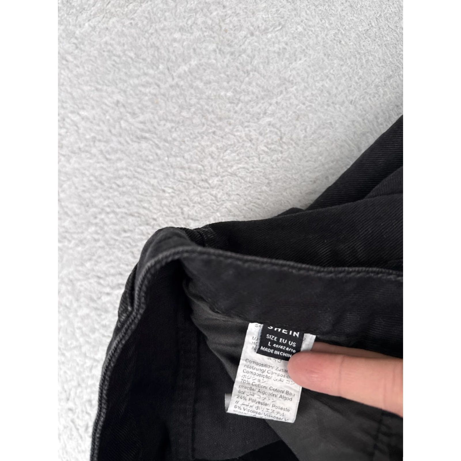 Shein Shein Jeans Women 8 Black High Rise Straight Leg Denim Pant Stretch Casual 28x30 Size 30" / US 8 / IT 44 - 6 Thumbnail
