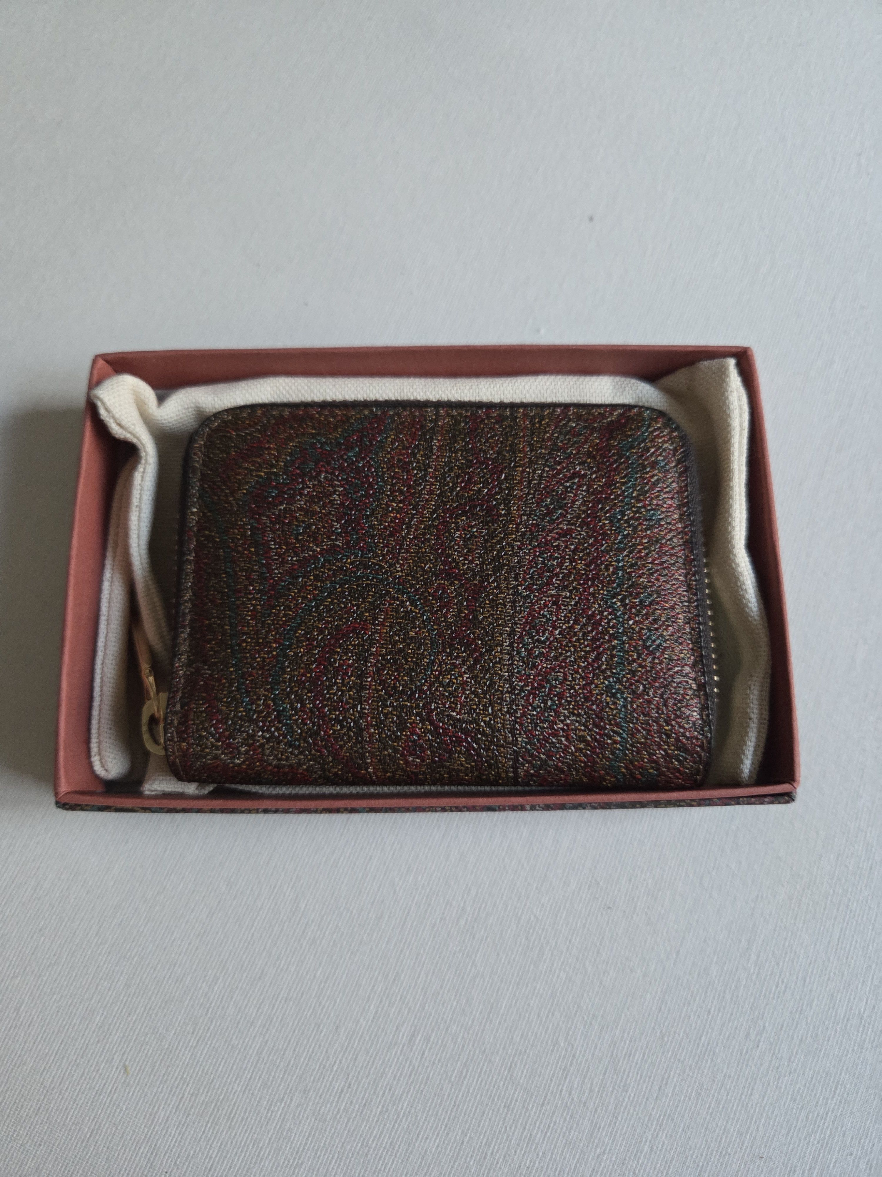 Etro Etro Leder Portemonnaie mit Paisley-Muster – Neu & OVP Size ONE SIZE - 3 Thumbnail