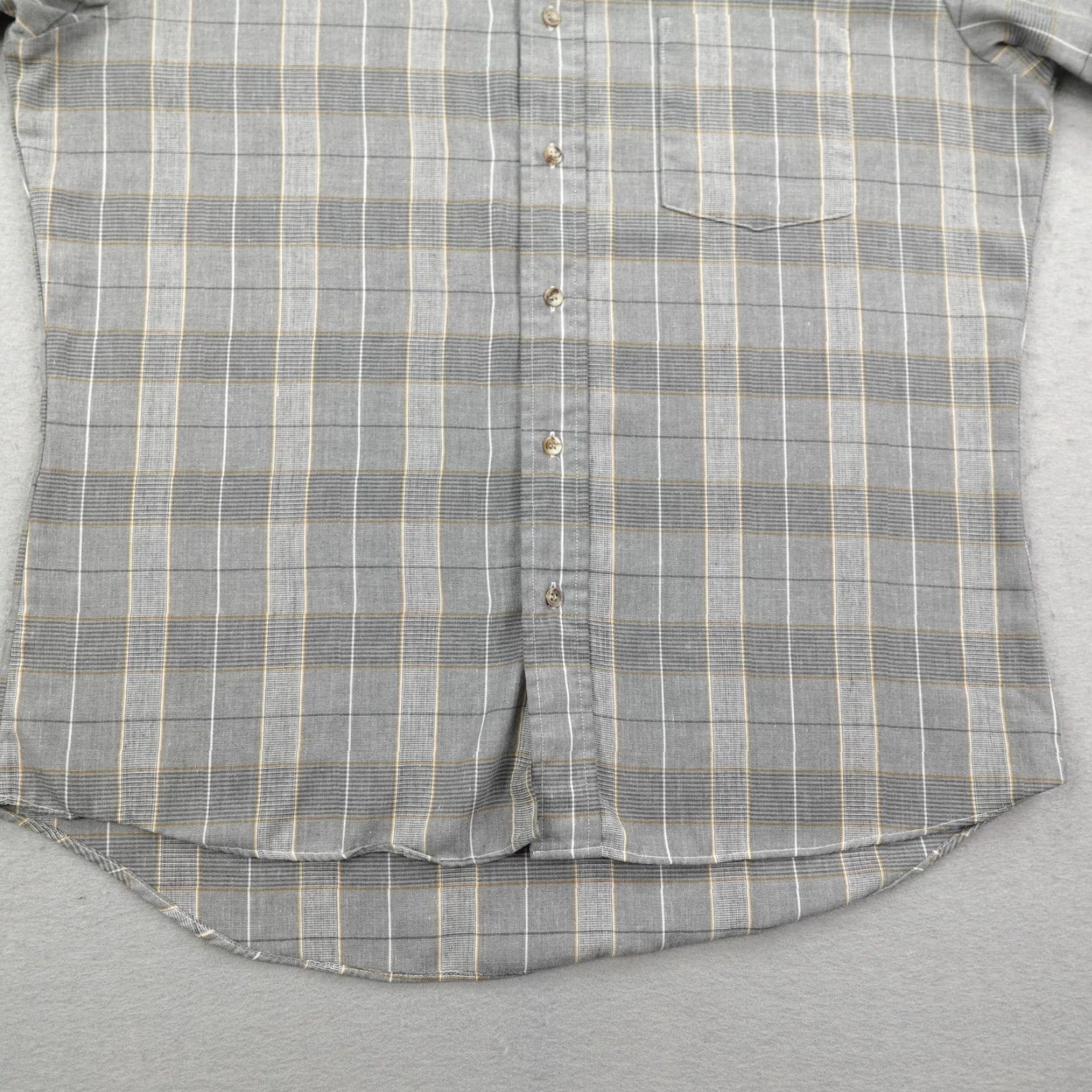 Wrangler Vintage Wrangler Shirt Mens Large Gray Plaid Button Up Western Cowboy Rodeo 80s Size US L / EU 52-54 / 3 - 4 Thumbnail