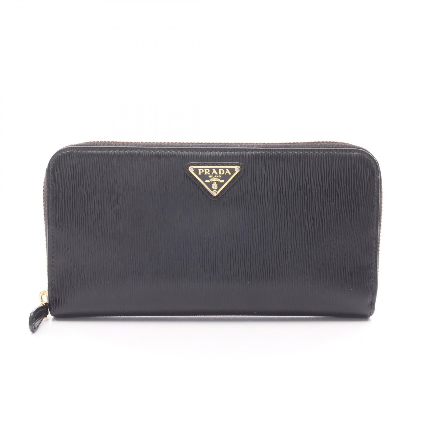 Prada Prada Prada VITTELLO MOVE TR Leather Long Wallet Leather Long Wallet DUTY FREE for USA Size ONE SIZE - 1 Thumbnail