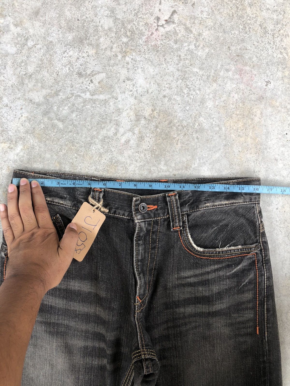 If Six Was Nine Japanese Edwin XV Flared Jeans Distressed buckle back jeans Size US 32 / EU 48 - 21 Thumbnail