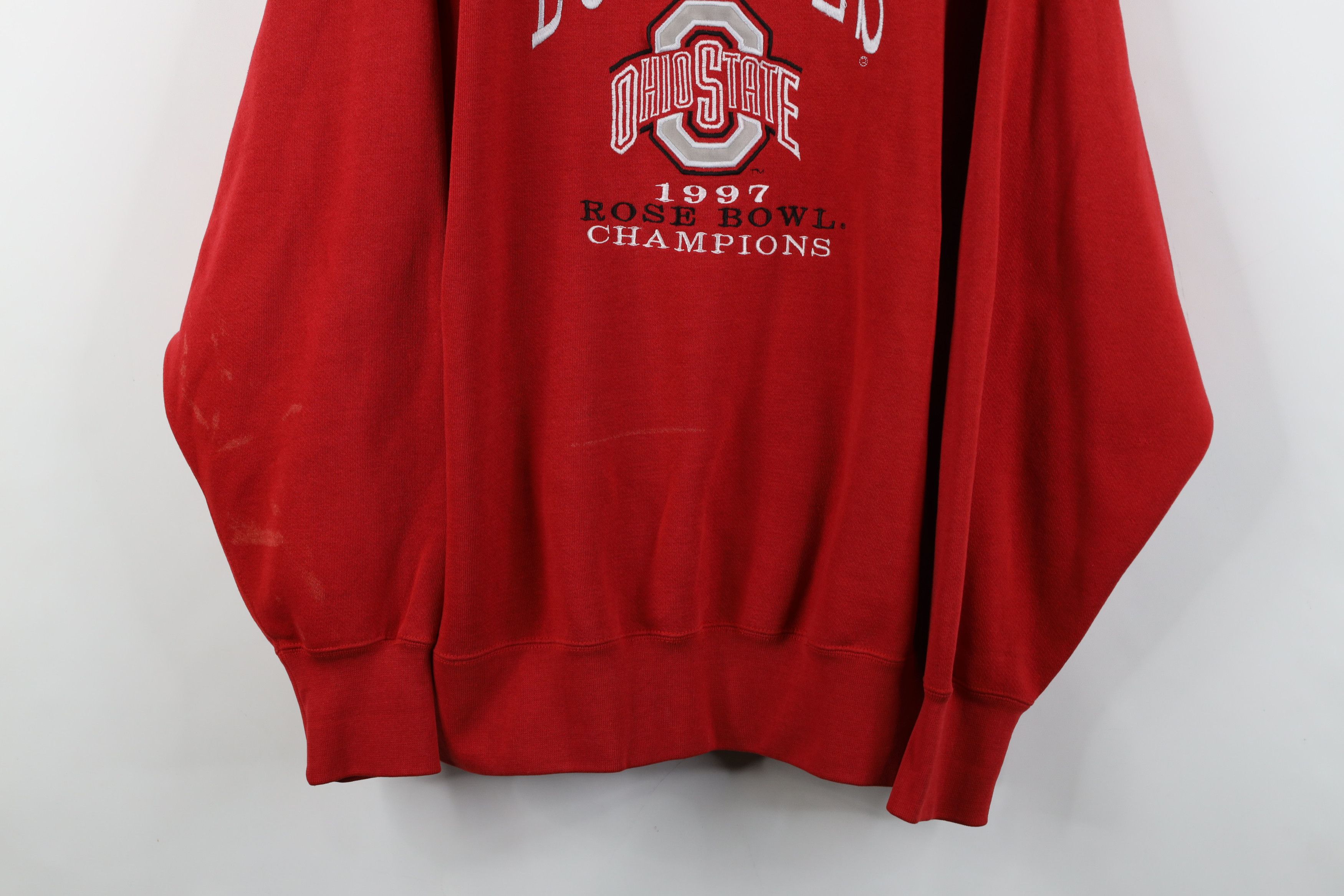 Vintage Vintage 90s Champs Ohio State University Football Sweatshirt Size US XL / EU 56 / 4 - 3 Thumbnail