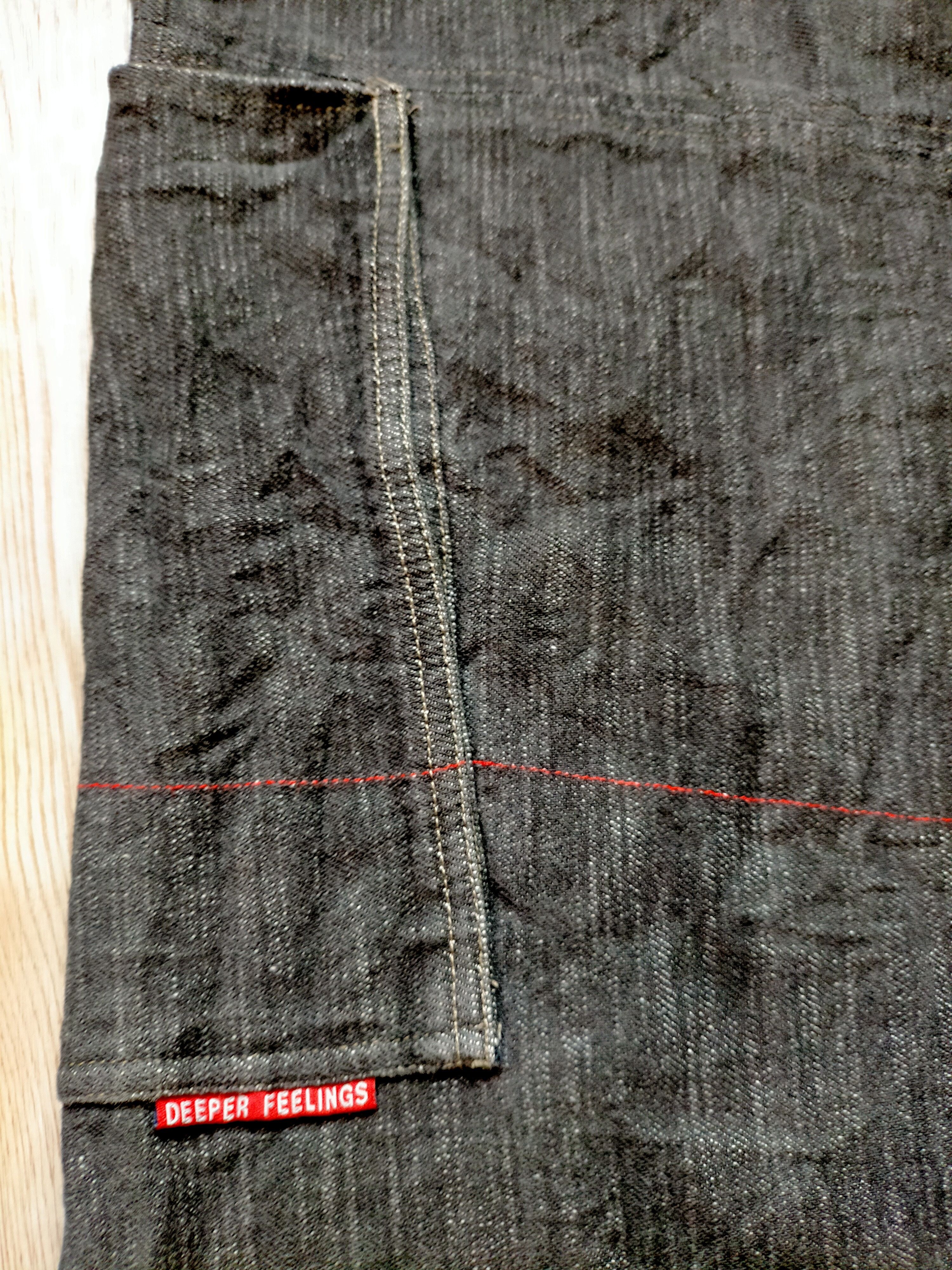 Vintage 1989 Baggy Soul Usa Embroidered Cargo Black Jeans