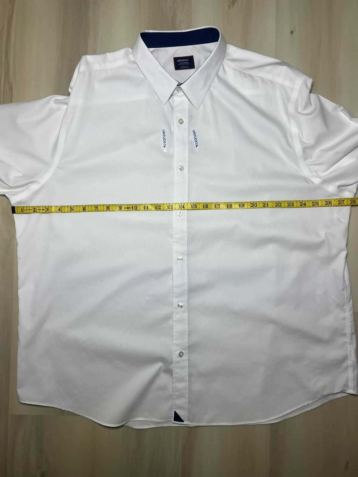 UNTUCKit UNTUCKit Shirt 3XL White Wrinkle Free Flip Cuff Las Cases Size US XXL / EU 58 / 5 - 6 Thumbnail