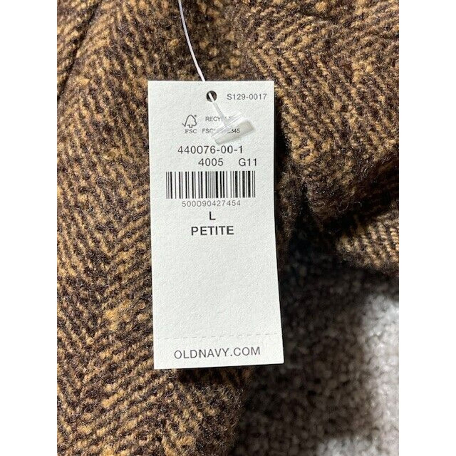 Old Navy Old Navy Blazer Womens L Petite Tweed Single Breasted Wool Size L / US 10 / IT 46 - 8 Thumbnail