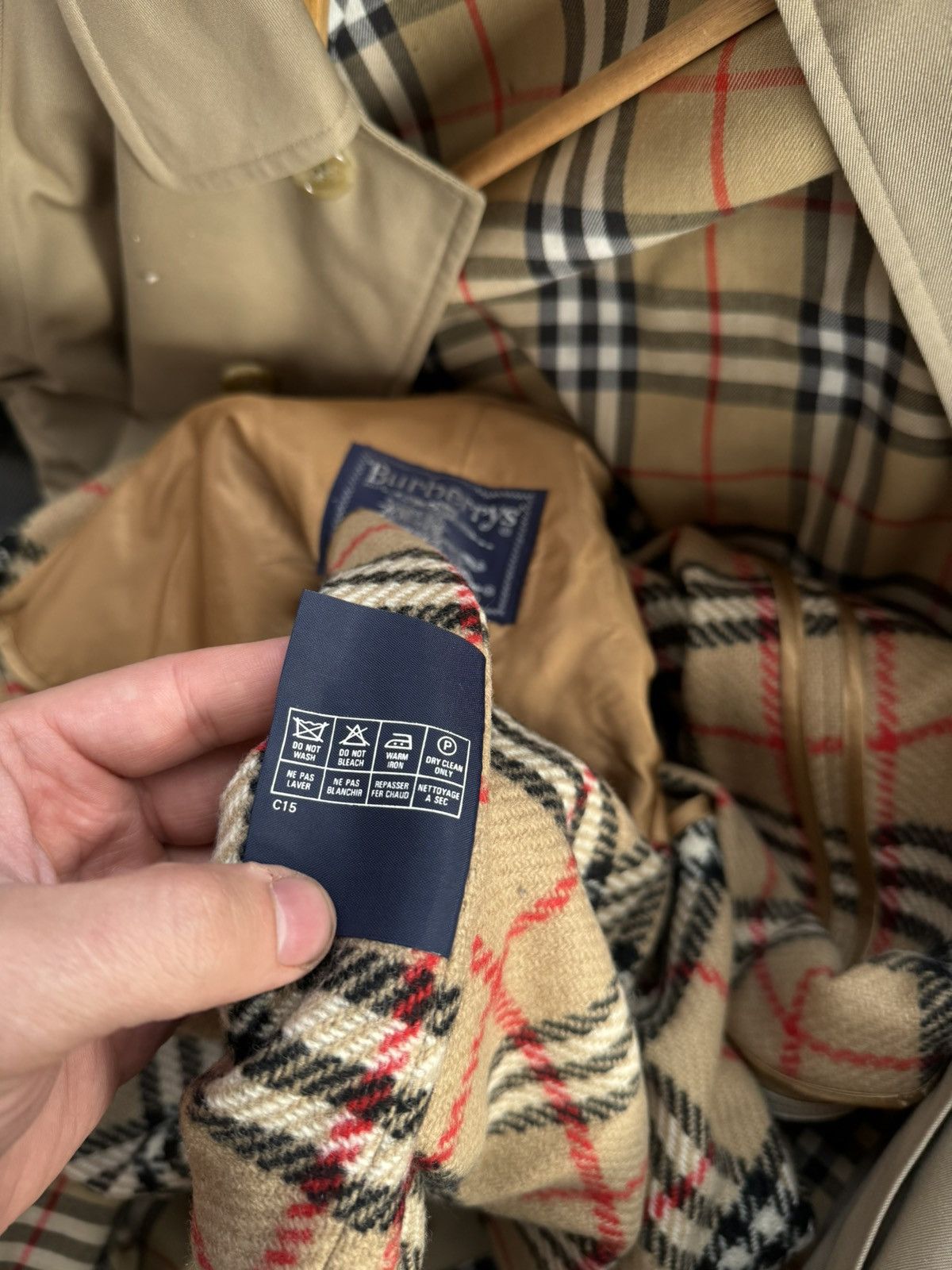 Burberry × Vintage Burberry beige long trench coat with lining vintage Size US L / EU 52-54 / 3 - 19 Thumbnail