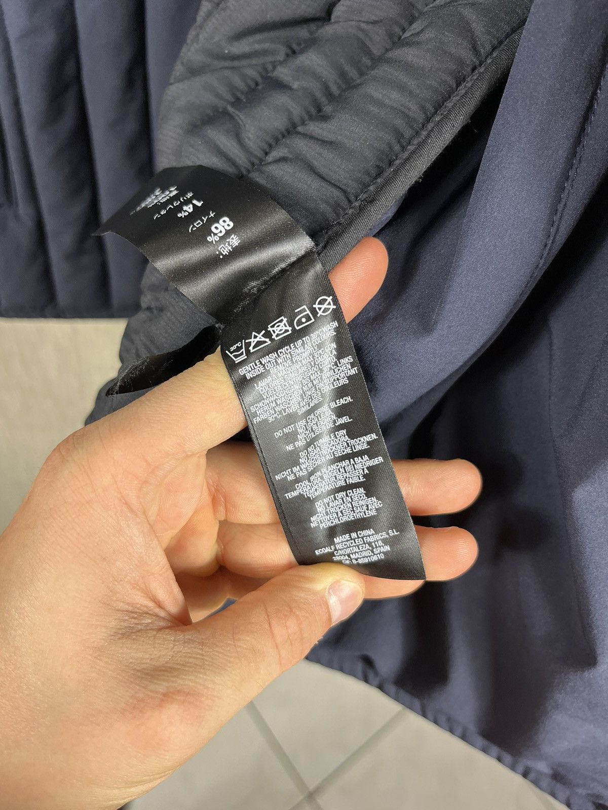 Designer × ECOALF Ecoalf light down jacket button navy puffer recycled nylon Size US M / EU 48-50 / 2 - 21 Thumbnail