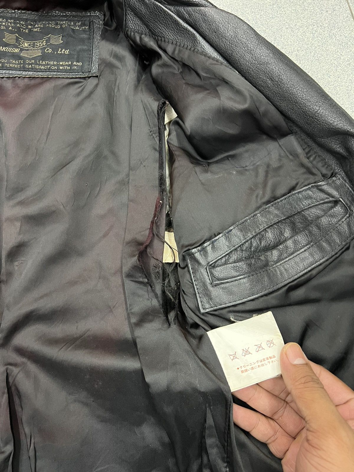 Japanese Brand VINTAGE KAKUISHI PERFECTO MOTO LEATHER JACKET Size US M / EU 48-50 / 2 - 9 Thumbnail
