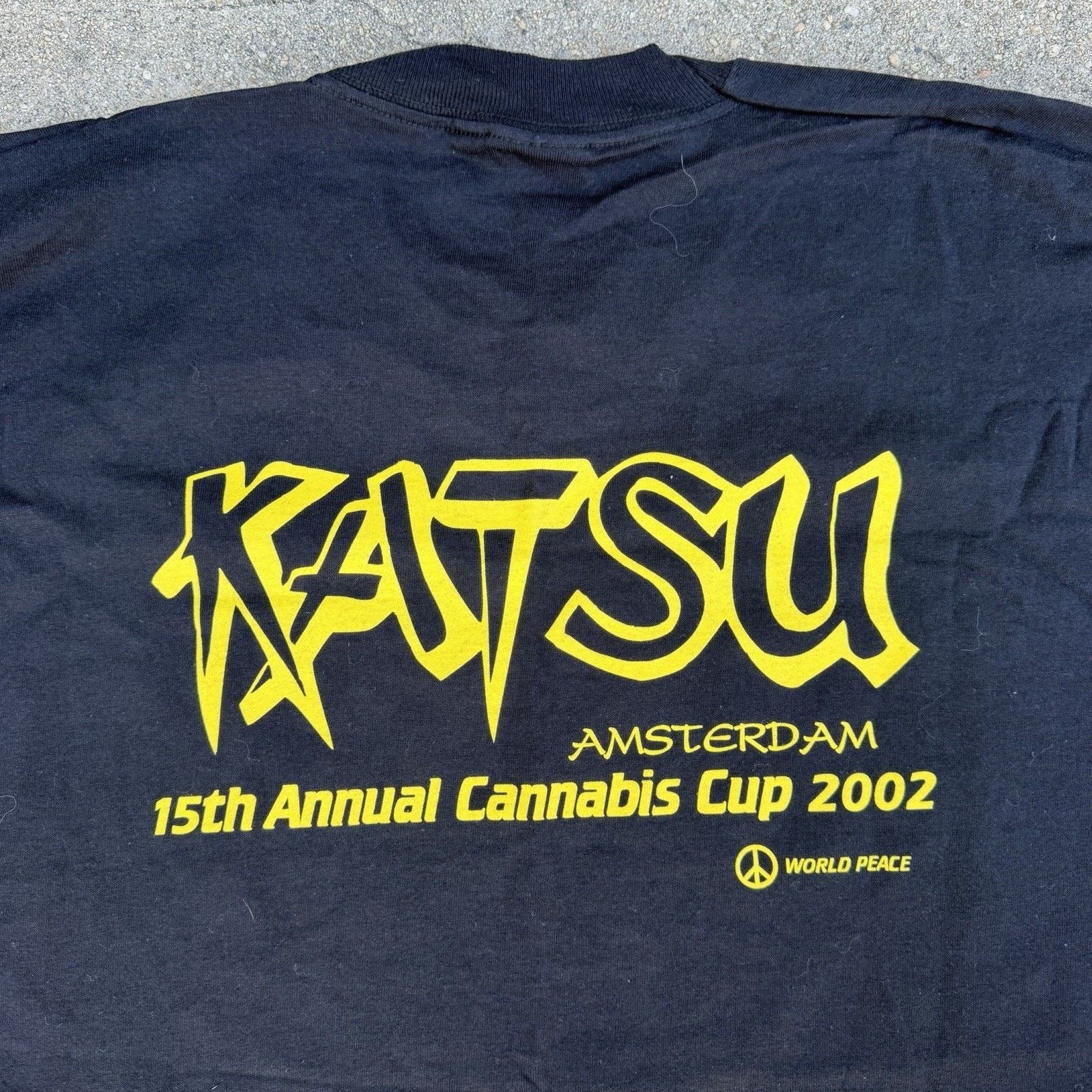 Vintage Vintage 2002 Cannabis Cup Weed Black Tee T-Shirt XL Size US XL / EU 56 / 4 - 2 Thumbnail