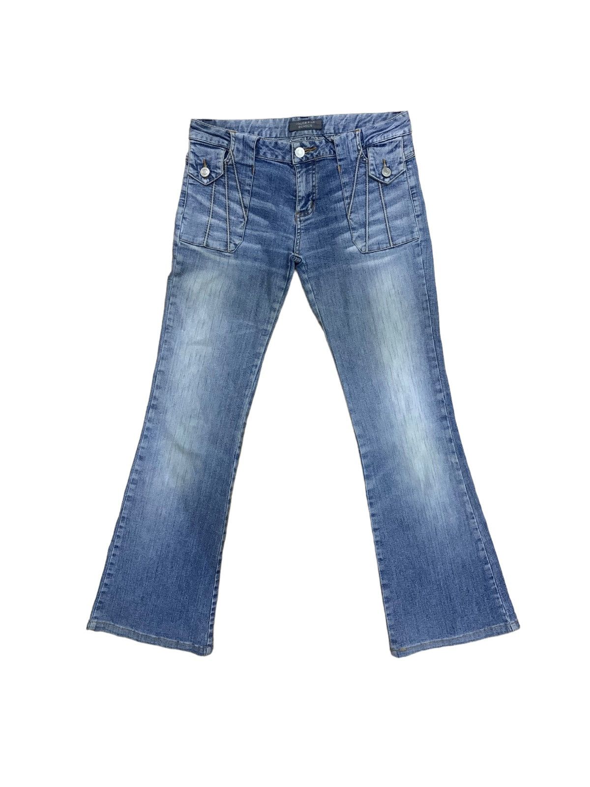 image of If Six Was Nine x Le Grande Bleu L G B Flare Vintage Jouer Aux Eches Bootcut Flare Jeans in Blue, W