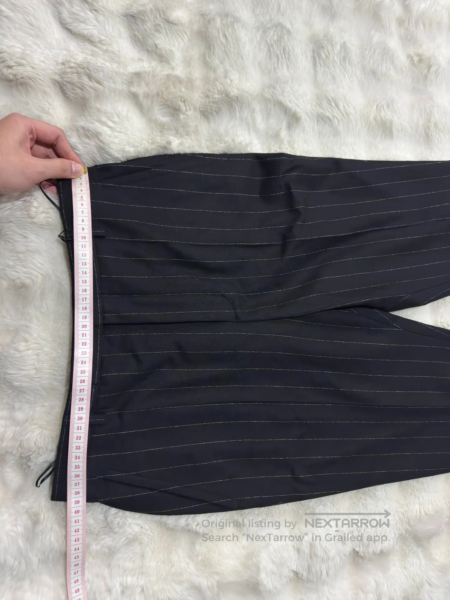 Saint Laurent Paris Saint Laurent Paris Striped Wool Men's Trousers| Size US 28 / EU 44 - 7 Thumbnail