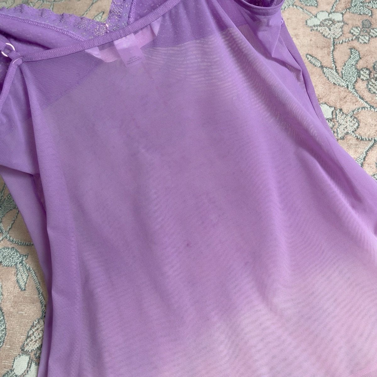 Victoria's Secret Victoria’s Secret Purple Pink Mesh Slip Dress (M–L) Size L / US 10 / IT 46 - 14 Thumbnail