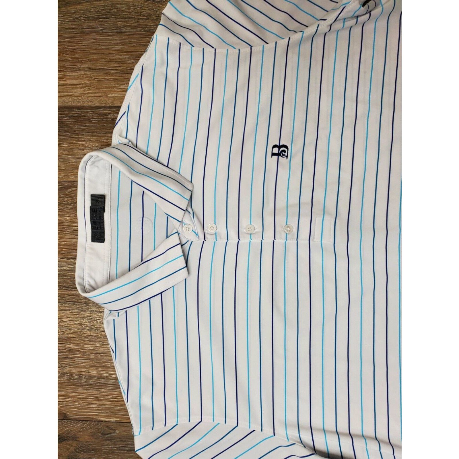 G/FORE G/Fore Men's XL Polo Shirt Stretch Performance Striped Breakers ...