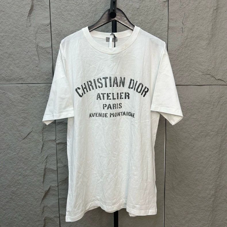 Dior Dior White printed logo short sleeves Size US L / EU 52-54 / 3 - 1 Thumbnail