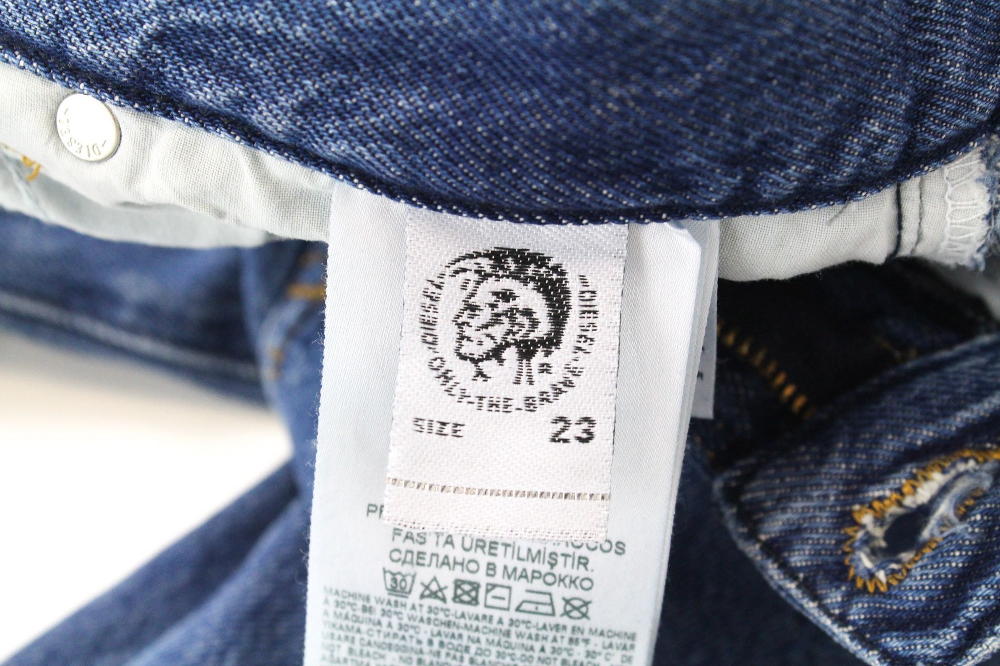 Diesel WIDEE 080AN W23/L32 Blue High Waist Jeans 70519 Size 23" - 7 Thumbnail