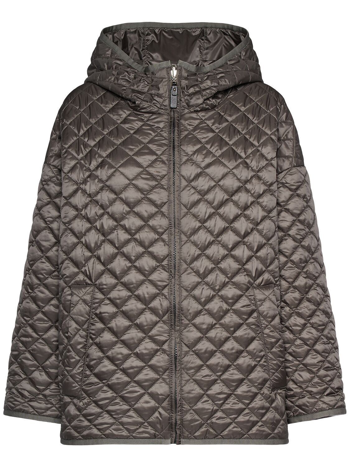 Max Mara MAX MARA Leo Dark Grey Reversible Canvas Down Jacket Size L / US 10 / IT 46 - 5 Thumbnail