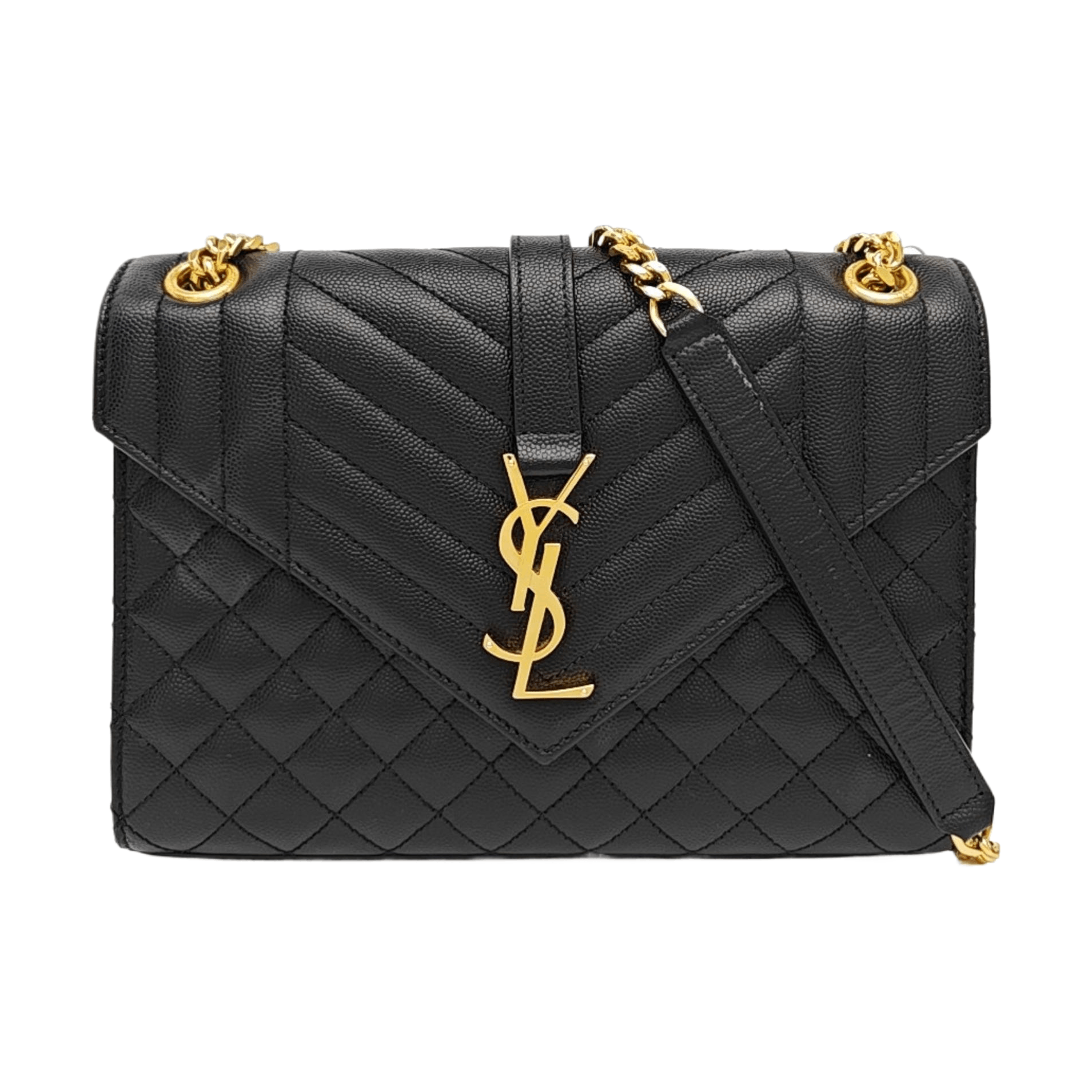 Saint Laurent Paris Saint Laurent Envelope Quilted Leather Shoulder Bag Size ONE SIZE - 1 Thumbnail