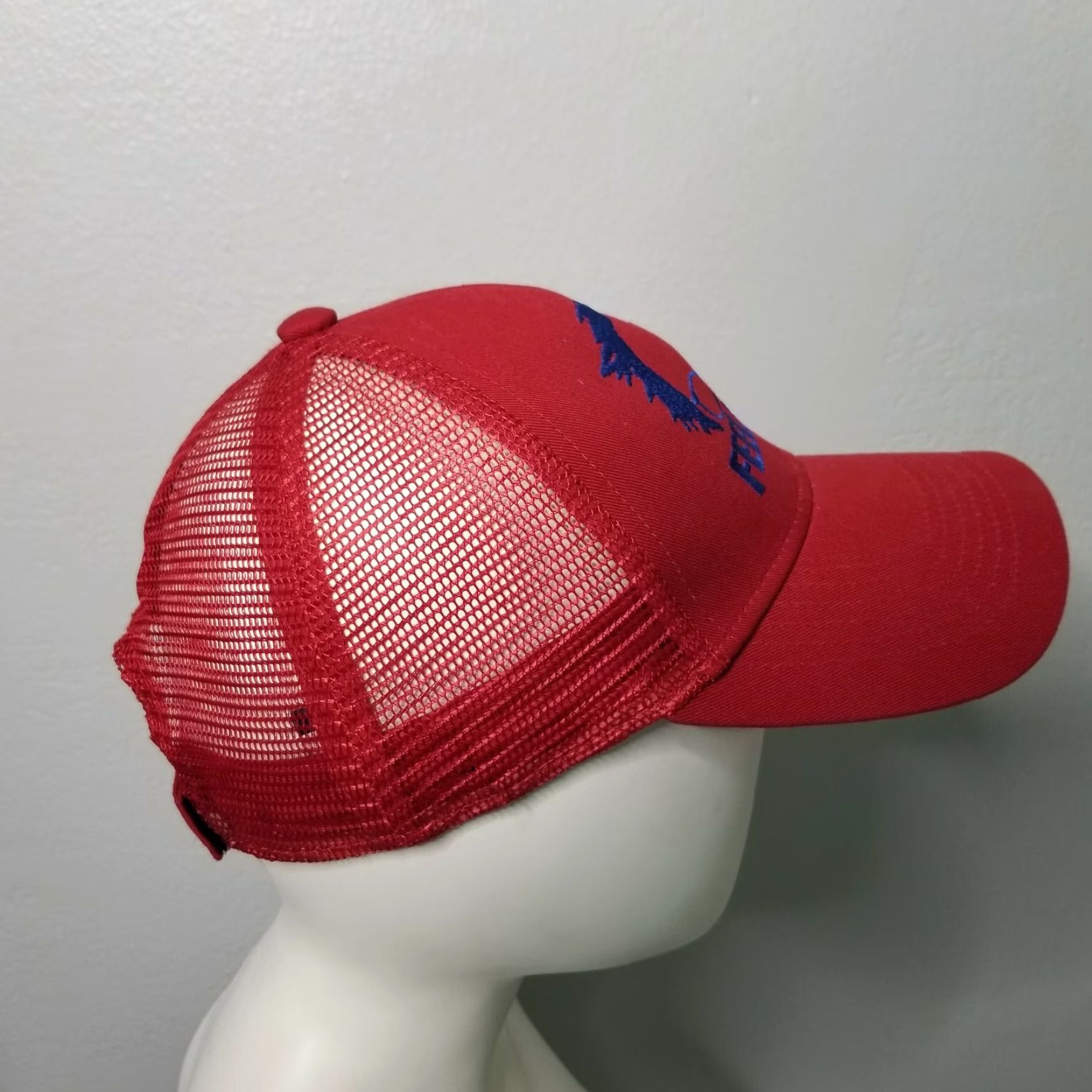 Port Authority Feel The Bern Dad Campaign Baseball Cap Embroidered Cotton Adjustable Dad Hat Men Red Port Authority Size ONE SIZE - 2 Thumbnail
