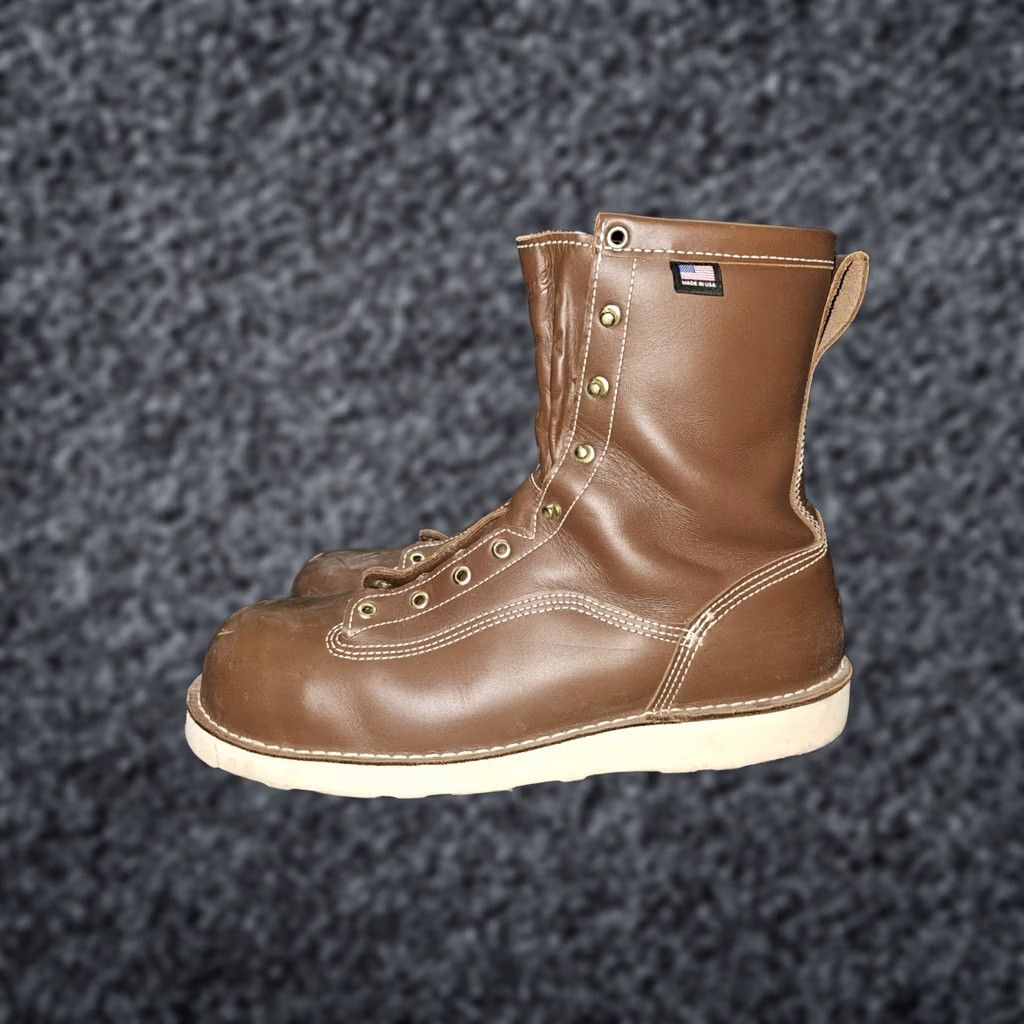 Danner Danner Signature 8" Power Foreman NMT Composite Toe Waterproof Work Boot Size 14 Mens Boots Brown Leather Waterproof Work Boot Size US 14 / EU 47 - 1 Thumbnail