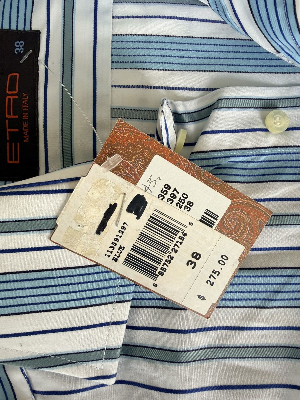 Etro Etro Men’s Button-Up Shirt Size US M / EU 48-50 / 2 - 6 Thumbnail