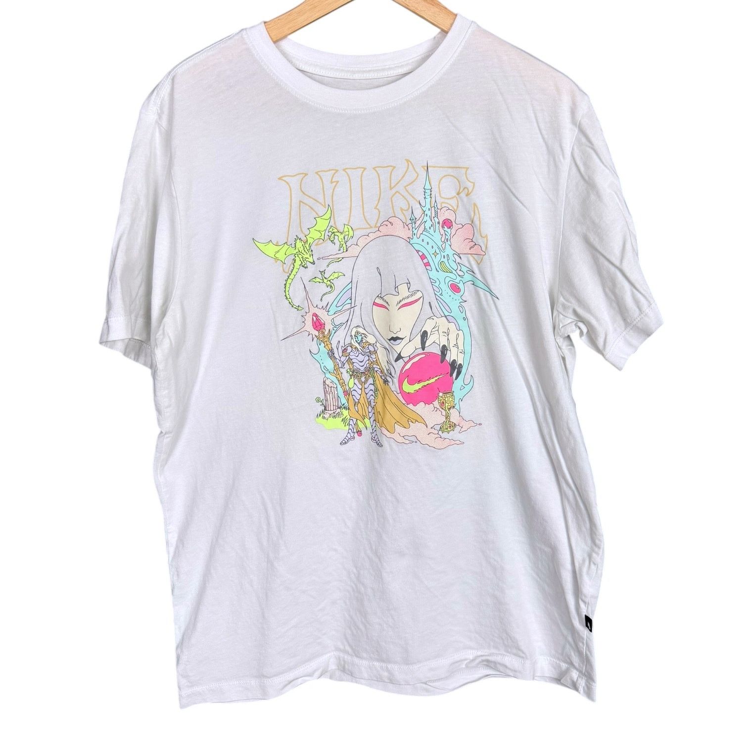 Nike Nike Tee S/S Shirt White Anime Mystic Haze Fantasy - Men's L Size US L / EU 52-54 / 3 - 2 Thumbnail