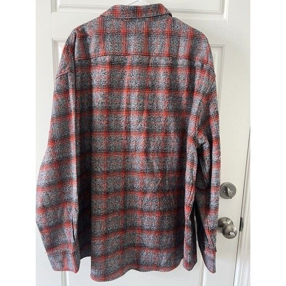 Calvin Klein Calvin Klein Mens Gray & Red Plaid Button-Up Long-Sleeve Shi Size US L / EU 52-54 / 3 - 9 Thumbnail