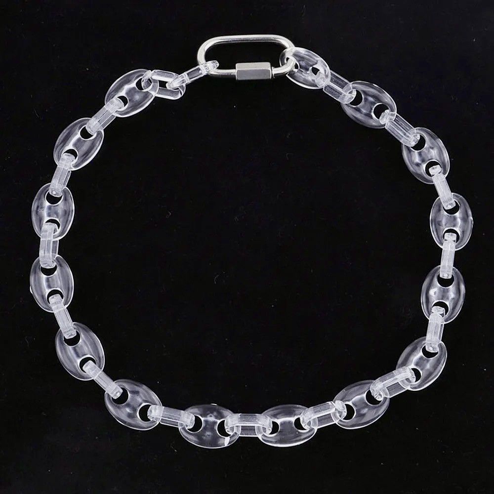 Vintage Transparent Acrylic Chain Necklace Size ONE SIZE - 3 Thumbnail