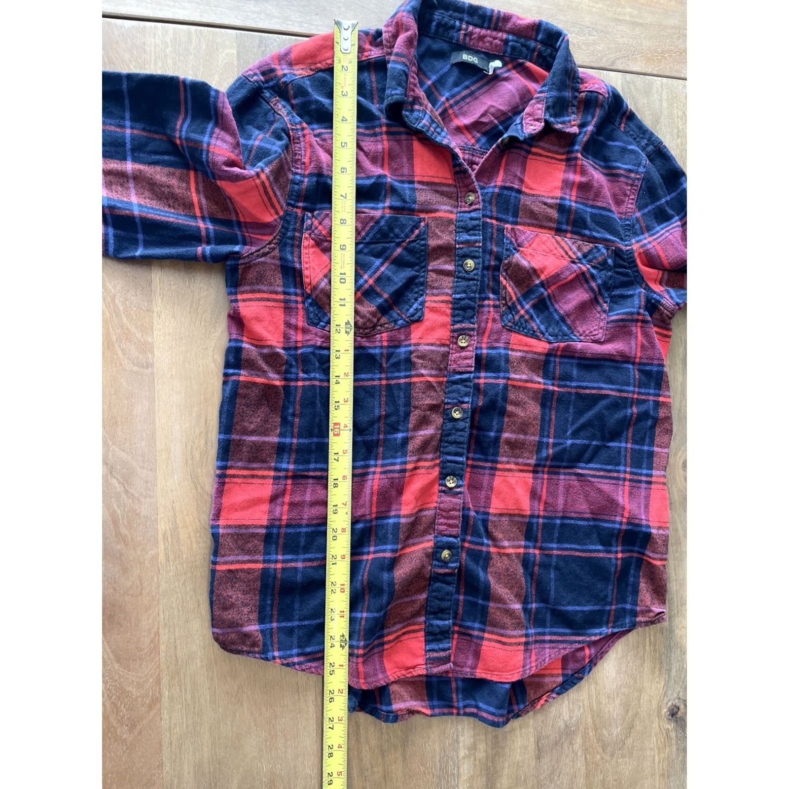 Bdg BDG Urban Outfitters Flannel Shirt Women S Button Front Plaid Long Sleeve Shirt Size S / US 4 / IT 40 - 6 Thumbnail